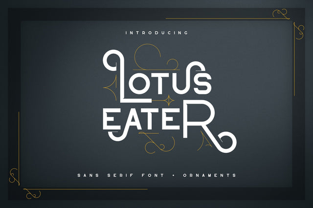 Lotus Eater - sans serif font Font VPcreativeshop 