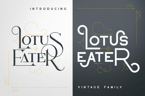 Lotus Eater - Vintage Family Font VPcreativeshop 