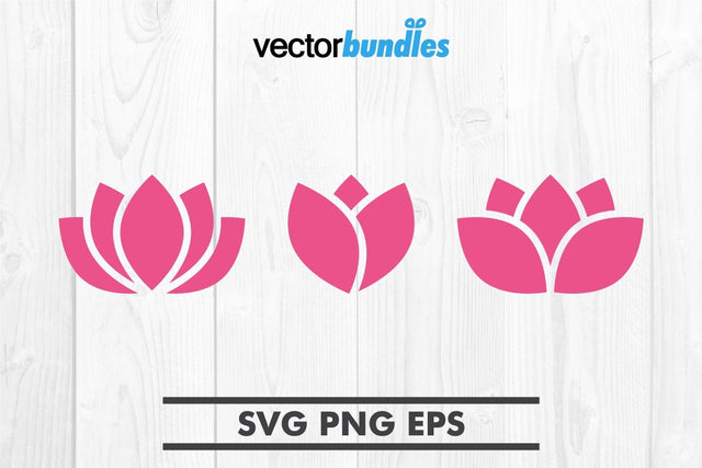 Lotus flower clip art svg SVG vectorbundles 
