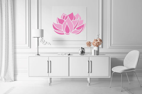 Lotus Flower SVG template for Cricut project SVG Createya Design 