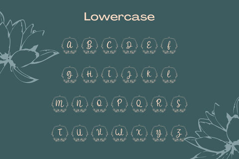 Lotus Love Monogram Font Attype studio 