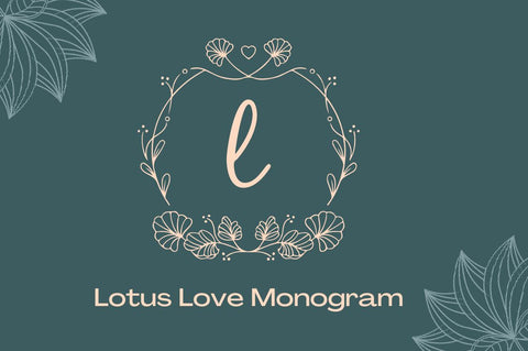 Lotus Love Monogram Font Attype studio 