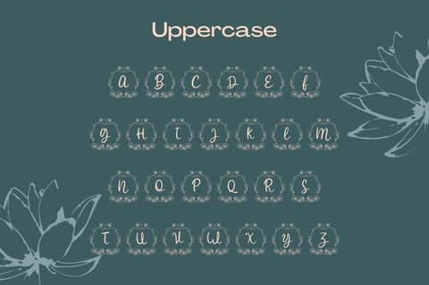 Lotus Love Monogram Font Attype studio 