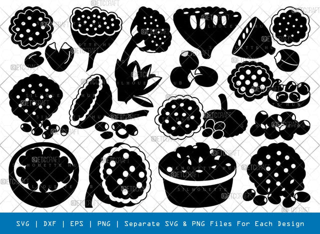 Lotus Seed Silhouette, Lotus Seed SVG, Seeds Svg, Lotus Flowers Seed svg, Flower Seed Svg, Lotus Seed Bundle, SB00954 SVG ETC Craft 