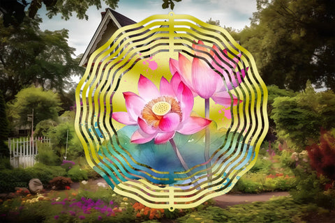 Lotus wind spinner | Flower wind spinner sublimation Sublimation Svetana Studio 
