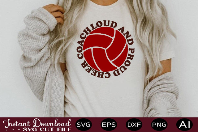 Loud And Proud Cheer Coach svg SVG designmaster24 