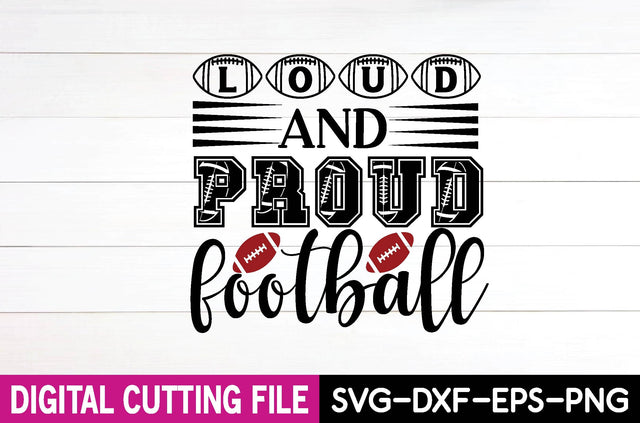 loud and proud football SVG farhad farhad 