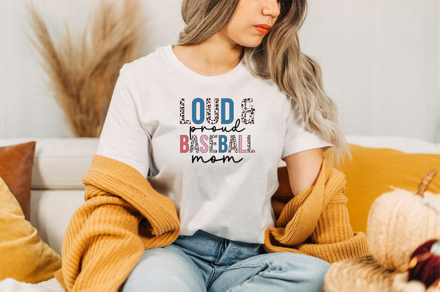 Loud & Proud Baseball Mom Sublimation SVG SVGista 