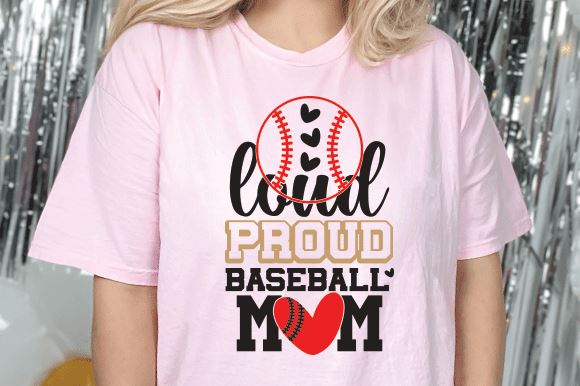 loud proud baseball mom SVG md faruk hossain 