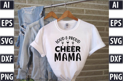 Loud & proud cheer mama SVG SVGista 