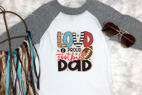 Loud & Proud Football Dad | Football PNG Sublimation Sublimation CraftLabSVG 