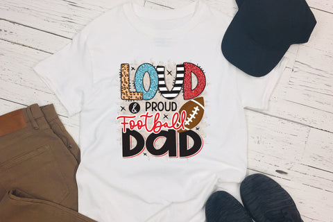 Loud & Proud Football Dad | Football PNG Sublimation Sublimation CraftLabSVG 