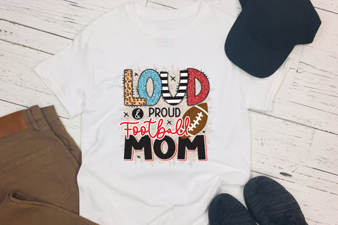 Loud & Proud Football Mom - Football PNG Sublimation Sublimation CraftLabSVG 