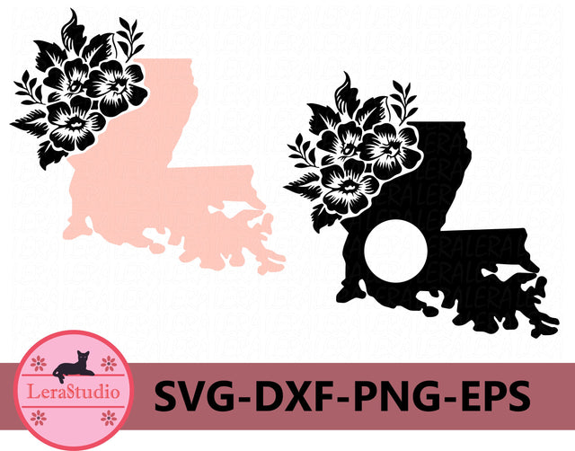 Louisiana Flowers Svg SVG Lerastudio 