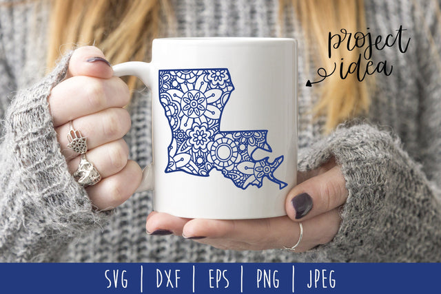 Louisiana Mandala Zentangle SVG SavoringSurprises 