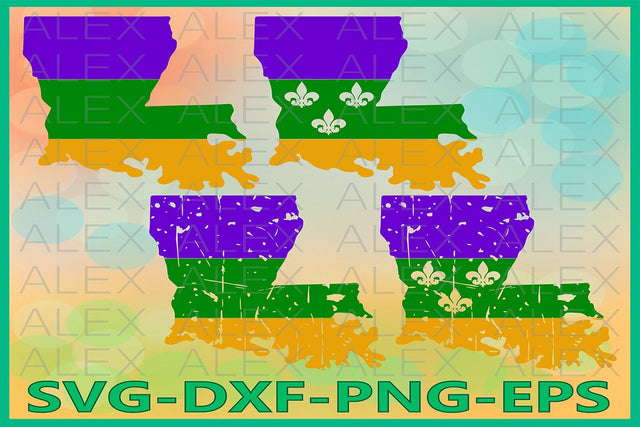 Louisiana Mardi Gras Svg SVG AlexSVGStudio 