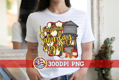 Louisiana Saturday Night Crawfish Water Tower PNG Sublimation Greedy Stitches 