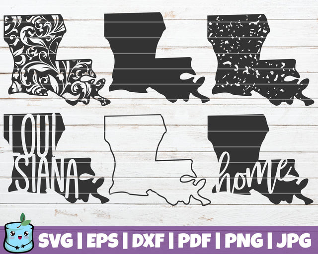 Louisiana State SVG MintyMarshmallows 