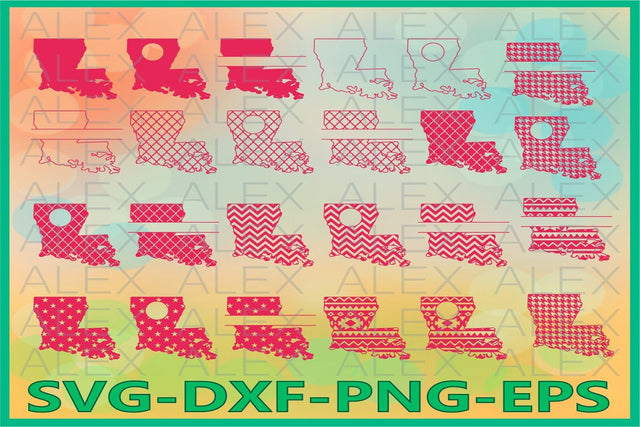 Louisiana State SVG SVG AlexSVGStudio 