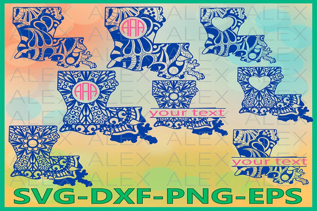 Louisiana State SVG SVG AlexSVGStudio 