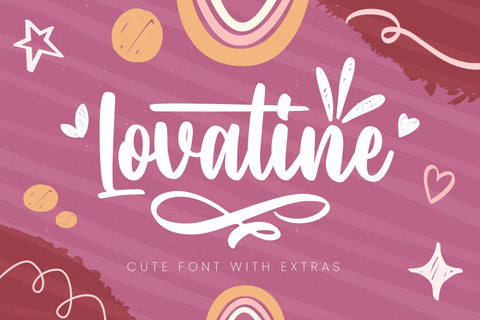 Lovatine - Cute Font Font Arterfak Project 