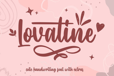 Lovatine - Cute Font Font Arterfak Project 