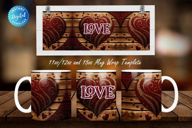 Love 11, 12 & 15 Oz Mug Sublimation Sublimation Regulrcrative 