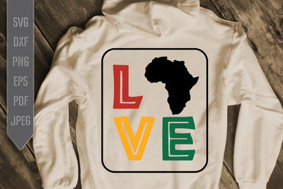 Love Africa Svg, png, dxf, eps. African American. African Melanin Svg. BLM. Afro Queen Svg. Black Pride Svg. Black Queen Svg. Black Woman SVG Mint And Beer Creations 