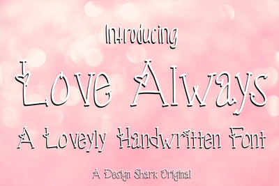 Love Always Font Design Shark