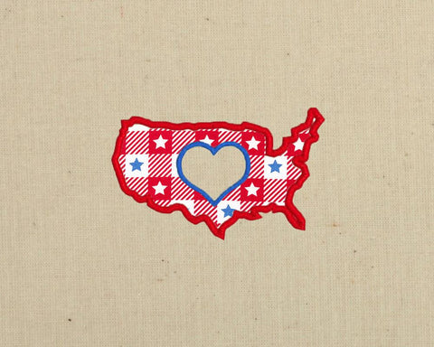 Love America Applique Embroidery Embroidery/Applique Designed by Geeks 