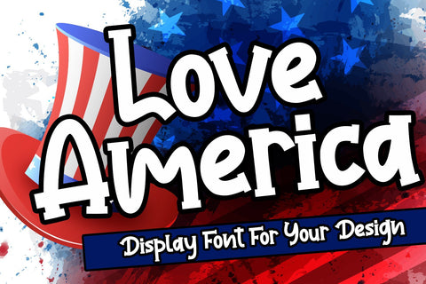 Love America! Font Stefani Letter 