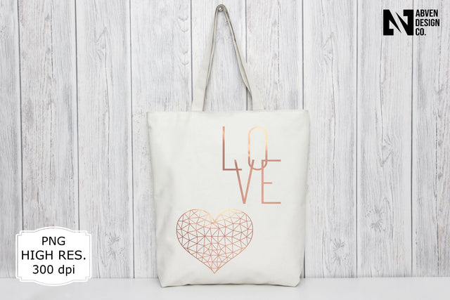 Love and a Heart PNG Sublimation Sublimation Abven Graphics 