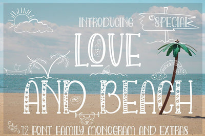 LOVE AND BEACH Font JH-CreativeFont 