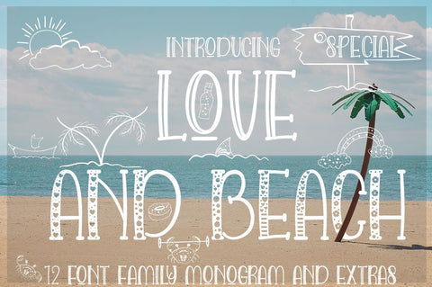 LOVE AND BEACH Font JH-CreativeFont 