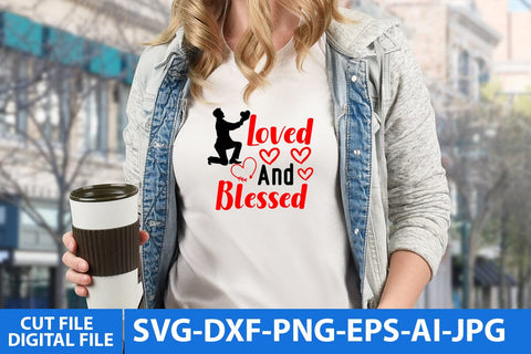 Love And Blessed SVG Cut File SVG BlackCatsMedia 