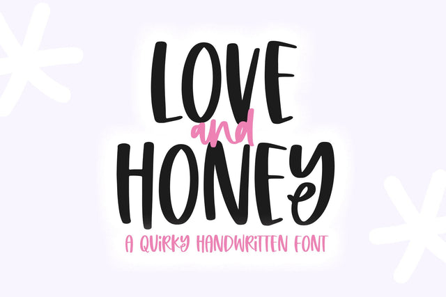 Love and Honey - Quirky Handwritten Font Font KA Designs 