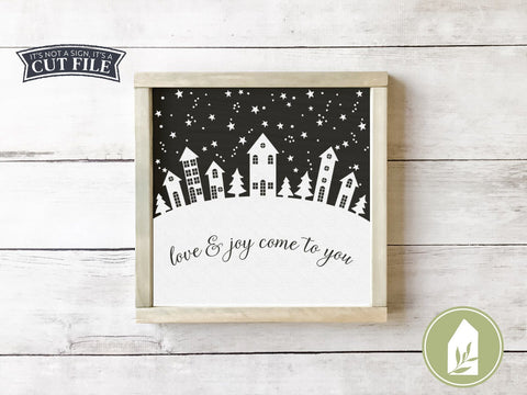 Love and Joy Come to You SVG | Christmas SVG | Farmhouse Sign Design SVG LilleJuniper 
