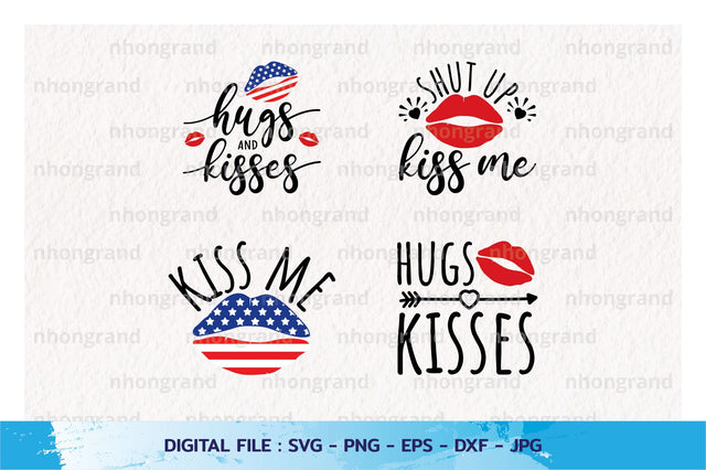 Love and kiss me moments Silhouette, PNG SVG File, Digital Download SVG nhongrand 
