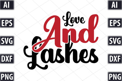 LOVE AND LASHES SVG SVGista 
