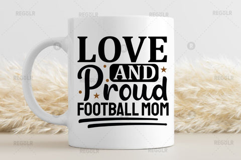 Love and proud football mom SVG SVG Regulrcrative 