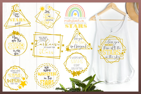 Love And Stars Quote Bundle SVG SVG Harbor Grace Designs 