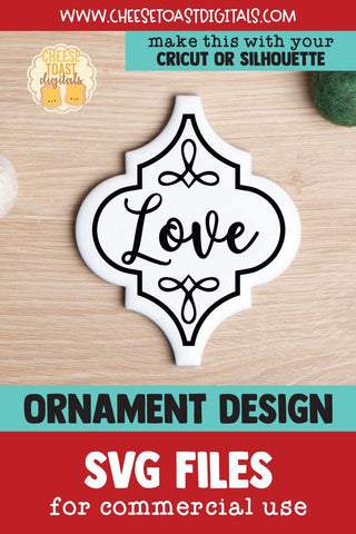 Love | Arabesque Tile Ornament SVG SVG Cheese Toast Digitals 
