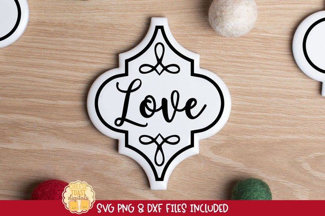 Love | Arabesque Tile Ornament SVG SVG Cheese Toast Digitals 