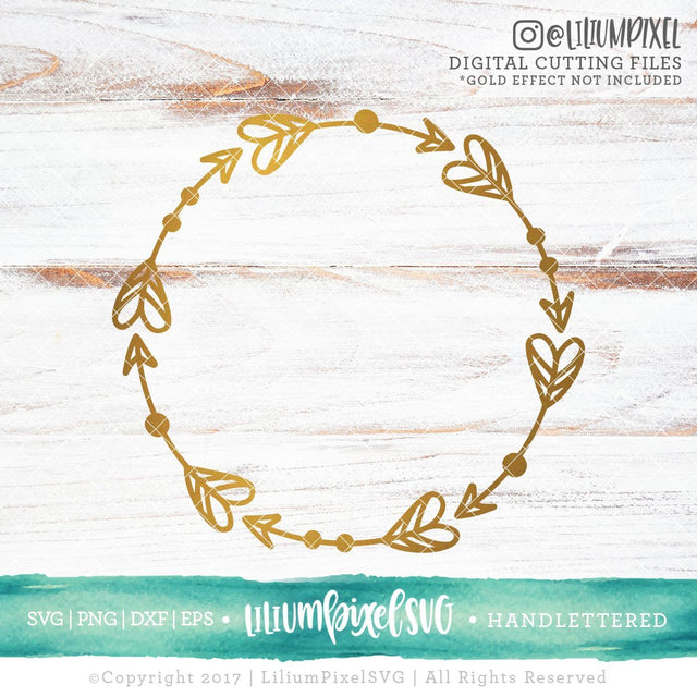 Love Arrow Monogram SVG Lilium Pixel SVG 