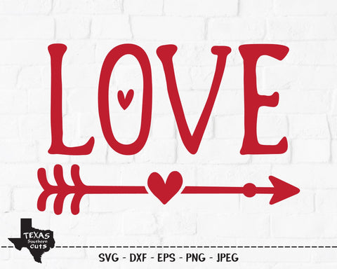 Love Arrow | Valentines SVG SVG Texas Southern Cuts 