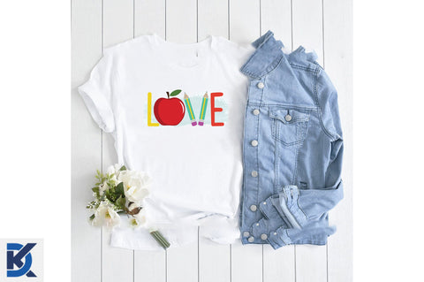 Love Back to School Sublimation Design Sublimation SVGista 