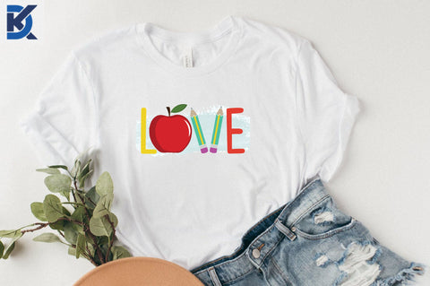 Love Back to School Sublimation Design Sublimation SVGista 
