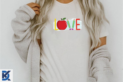 Love Back to School Sublimation Design Sublimation SVGista 