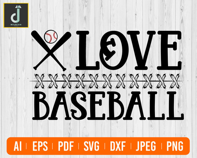 Love Baseball Svg, Baseball Love Svg, Baseball Shirt Svg SVG Alihossainbd 