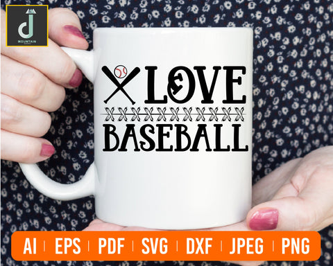 Love Baseball Svg, Baseball Love Svg, Baseball Shirt Svg SVG Alihossainbd 